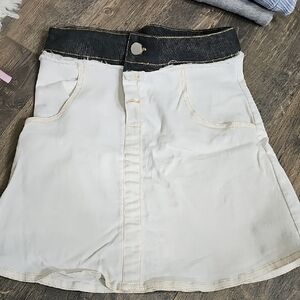 Chic Black and White Kids Skirt